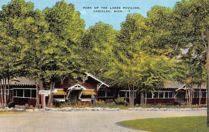 Park of the Lakes Pavilion - Vintage Postcard (newer photo)